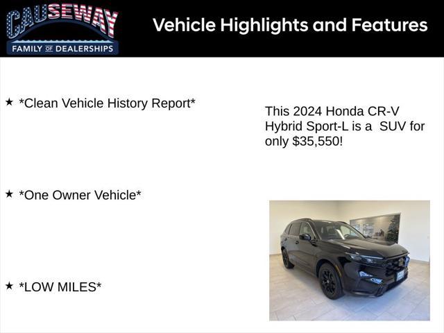 used 2024 Honda CR-V Hybrid car, priced at $35,550