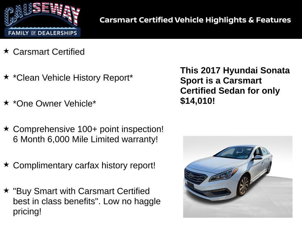 used 2017 Hyundai Sonata car, priced at $14,010
