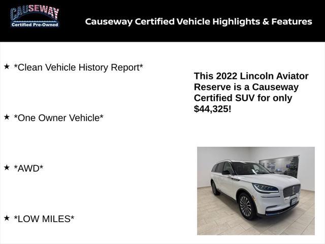 used 2022 Lincoln Aviator car, priced at $44,325