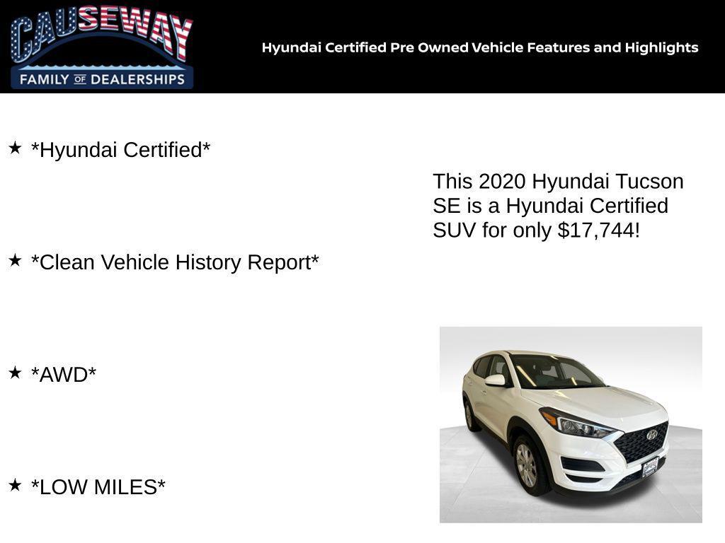 used 2020 Hyundai Tucson car, priced at $17,744