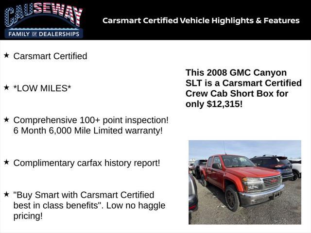 used 2008 GMC Canyon car, priced at $12,315