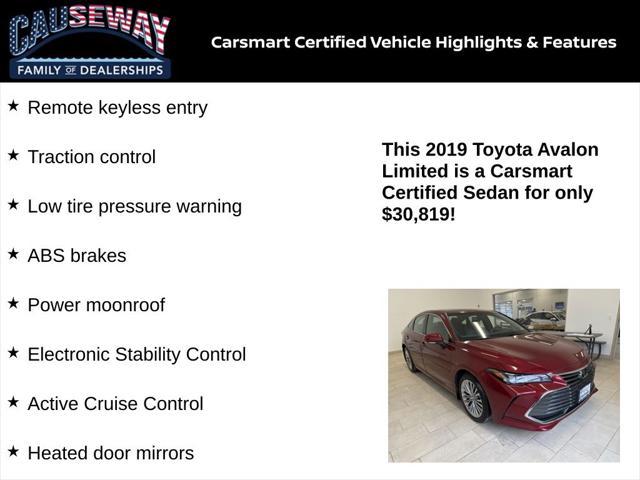 used 2019 Toyota Avalon car, priced at $30,819