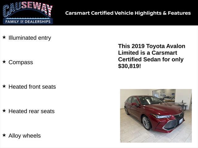 used 2019 Toyota Avalon car, priced at $30,819