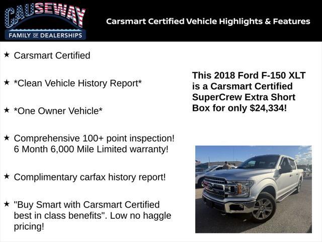 used 2018 Ford F-150 car, priced at $24,334