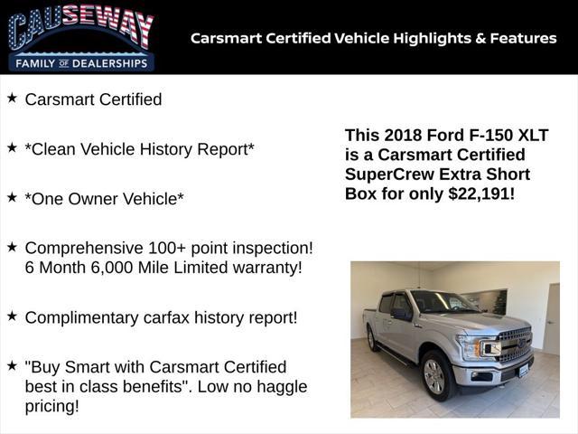 used 2018 Ford F-150 car, priced at $22,191