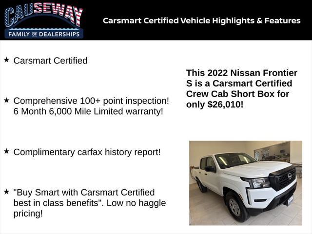 used 2022 Nissan Frontier car, priced at $26,010