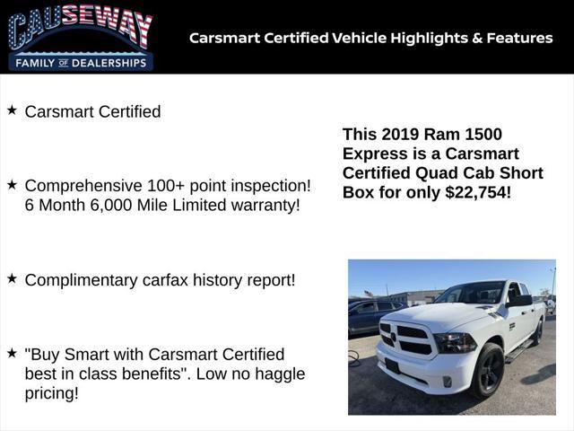 used 2019 Ram 1500 car, priced at $22,754