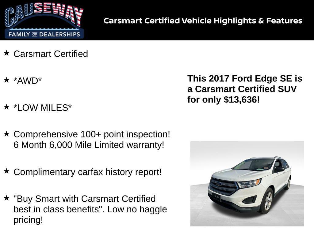 used 2017 Ford Edge car, priced at $13,636