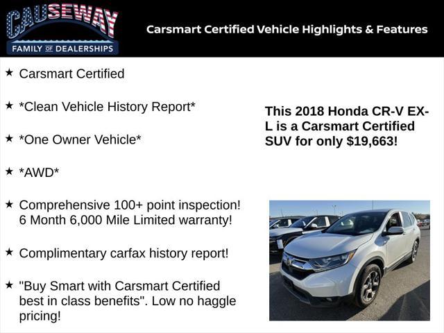 used 2018 Honda CR-V car, priced at $19,663