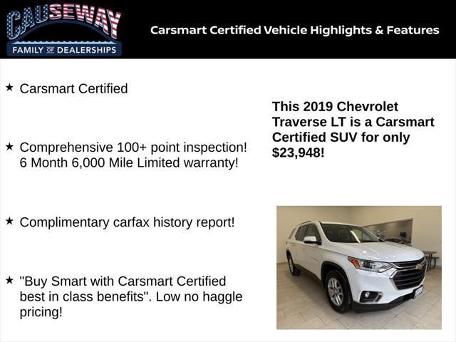 used 2019 Chevrolet Traverse car, priced at $23,948