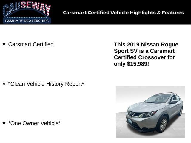 used 2019 Nissan Rogue Sport car, priced at $15,989