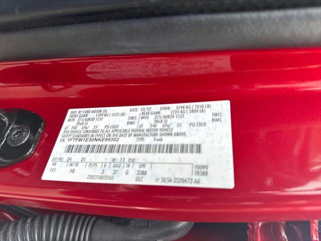 used 2022 Ford F-150 car, priced at $57,457