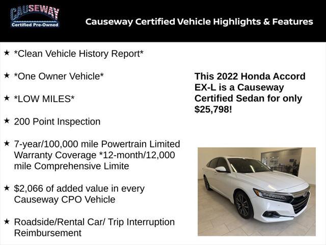 used 2022 Honda Accord car, priced at $25,798