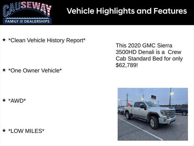 used 2020 GMC Sierra 3500 car, priced at $62,789