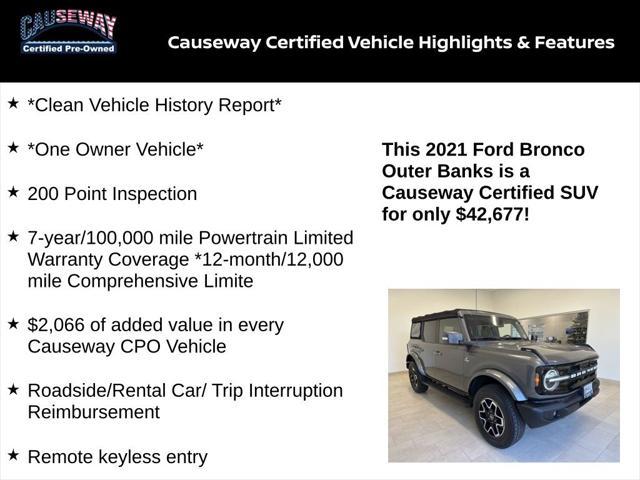 used 2021 Ford Bronco car, priced at $42,677