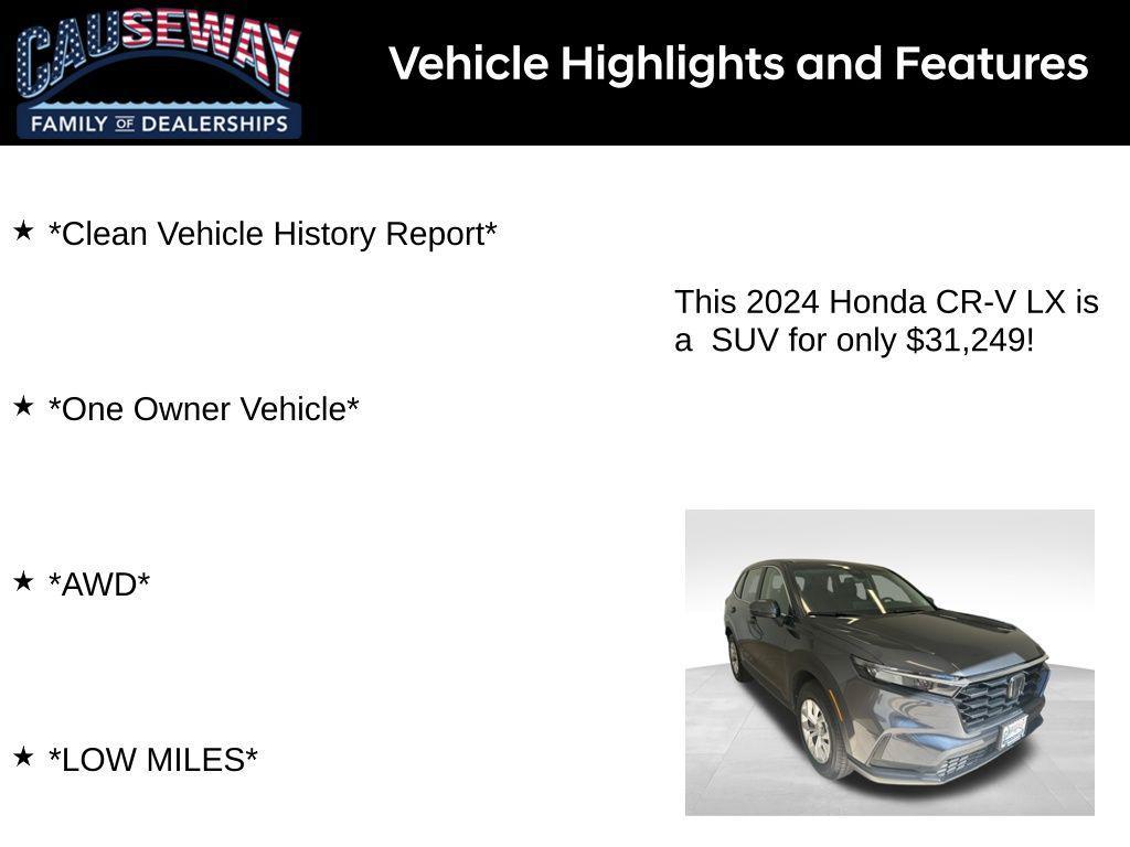used 2024 Honda CR-V car, priced at $31,249