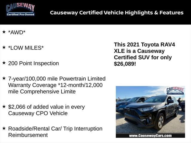 used 2021 Toyota RAV4 car, priced at $26,089