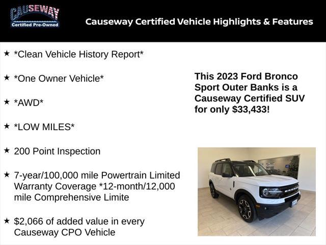 used 2023 Ford Bronco Sport car, priced at $33,433