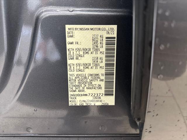 used 2021 Nissan Frontier car, priced at $28,019