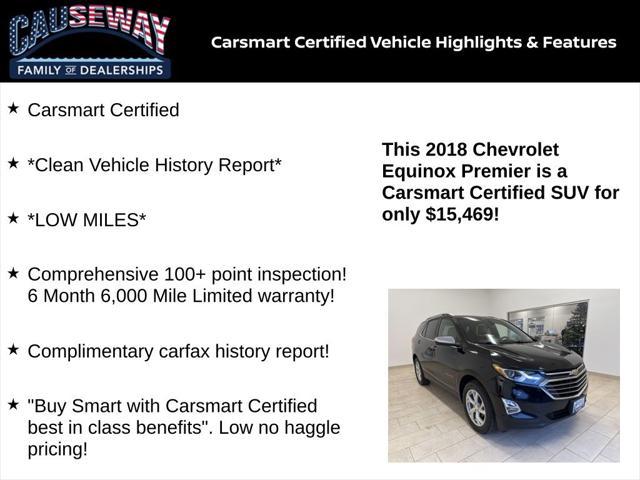 used 2018 Chevrolet Equinox car, priced at $15,469