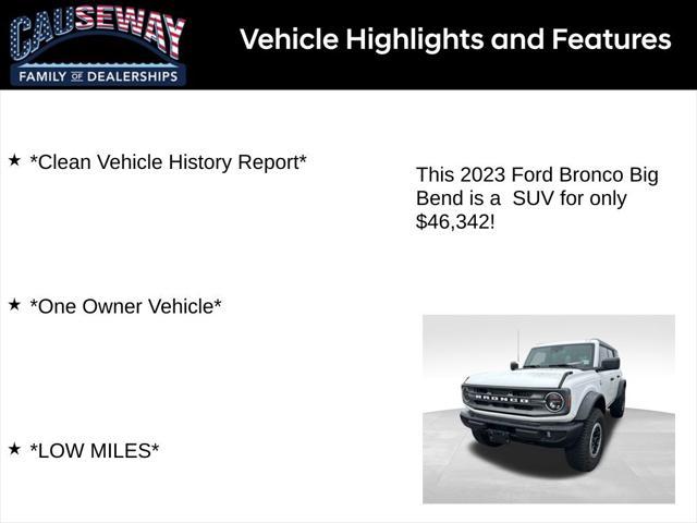 used 2023 Ford Bronco car, priced at $46,342
