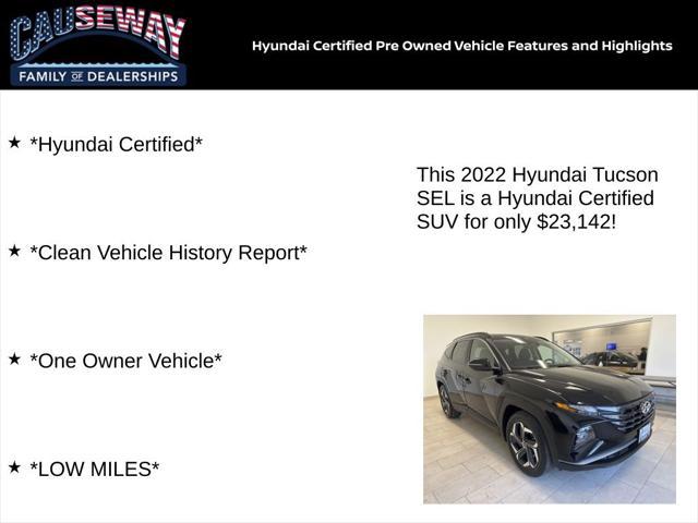 used 2022 Hyundai Tucson car, priced at $23,142