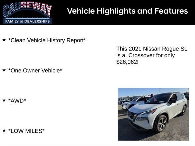 used 2021 Nissan Rogue car, priced at $26,062