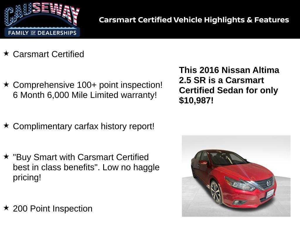 used 2016 Nissan Altima car, priced at $10,987