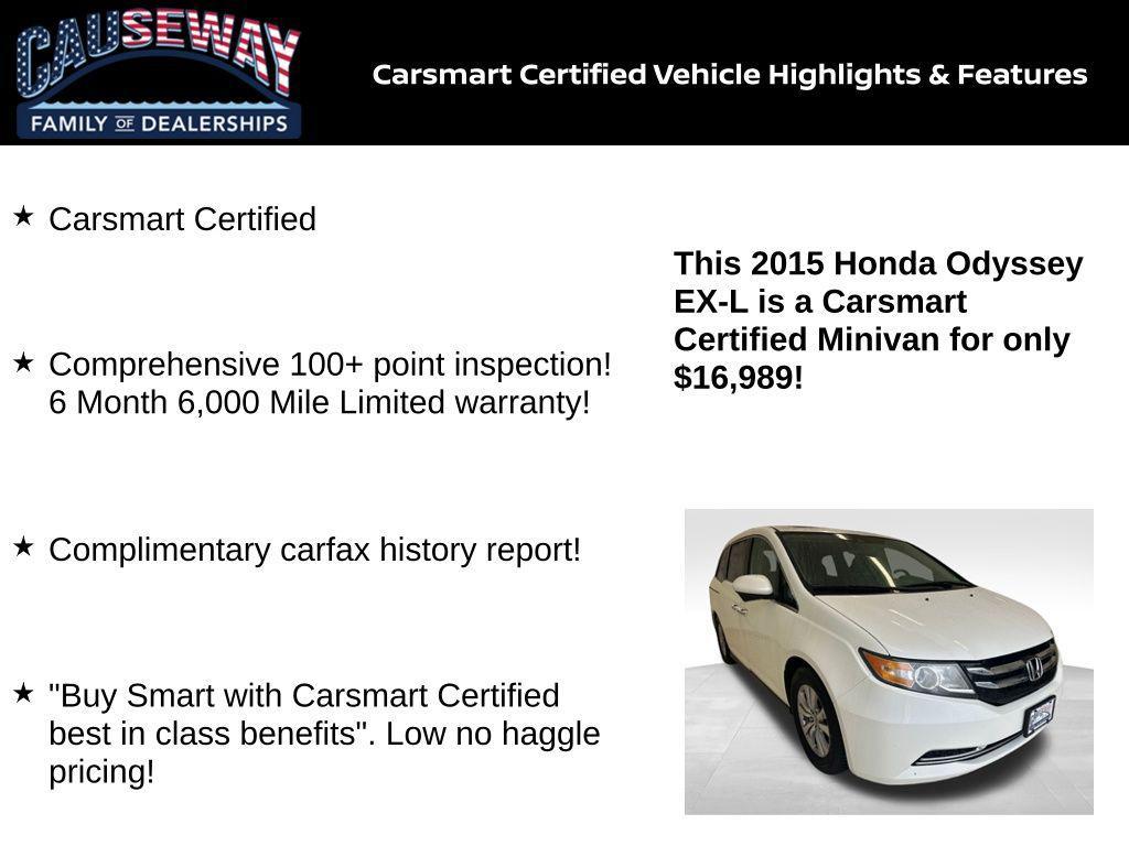 used 2015 Honda Odyssey car, priced at $16,989
