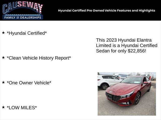 used 2023 Hyundai Elantra car, priced at $22,856