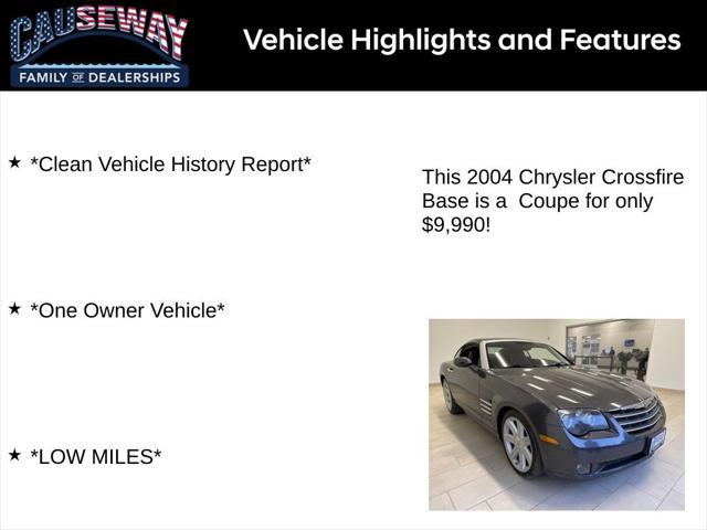 used 2004 Chrysler Crossfire car, priced at $9,990