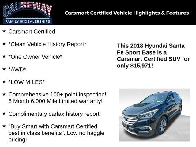 used 2018 Hyundai Santa Fe Sport car, priced at $15,971