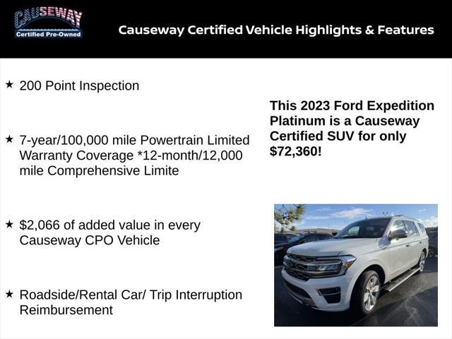 used 2023 Ford Expedition car, priced at $72,360