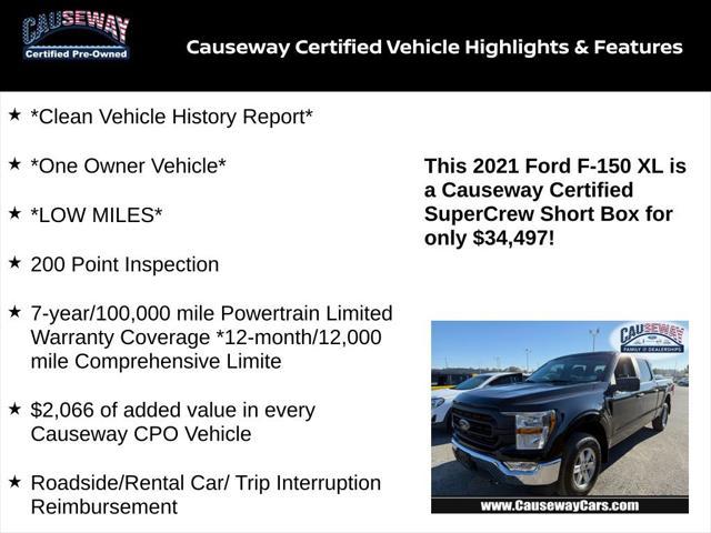 used 2021 Ford F-150 car, priced at $34,497