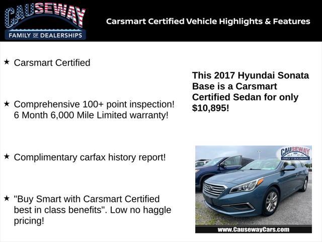 used 2017 Hyundai Sonata car, priced at $10,895