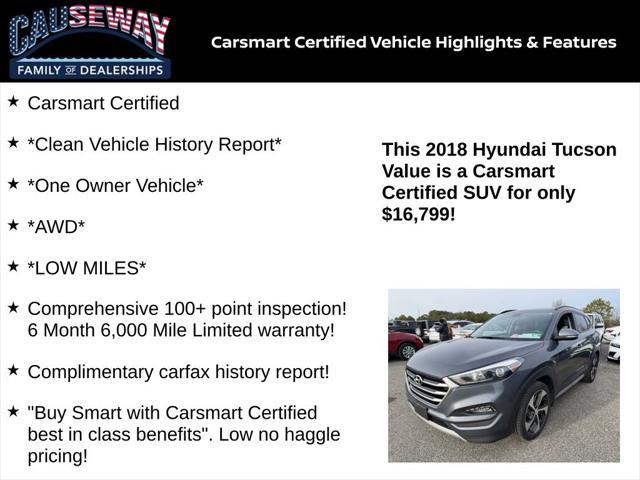 used 2018 Hyundai Tucson car, priced at $16,799