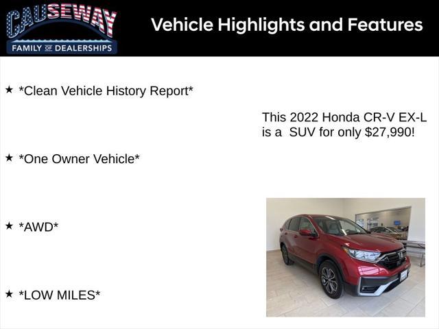 used 2022 Honda CR-V car, priced at $27,990