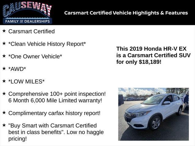 used 2019 Honda HR-V car, priced at $18,189