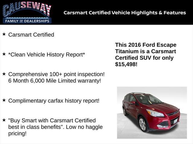 used 2016 Ford Escape car, priced at $15,498
