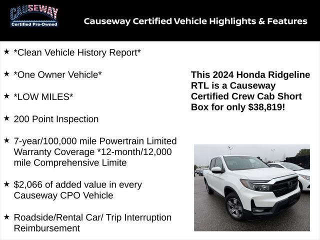 used 2024 Honda Ridgeline car, priced at $38,819