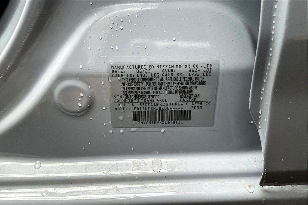 new 2025 Nissan Versa car, priced at $20,138