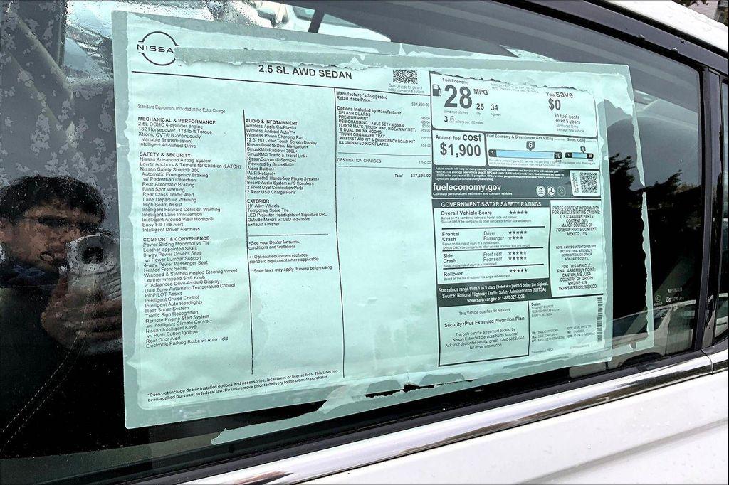 new 2025 Nissan Altima car, priced at $33,955