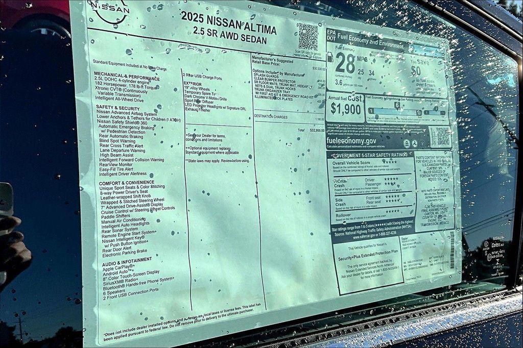 new 2025 Nissan Altima car, priced at $29,244