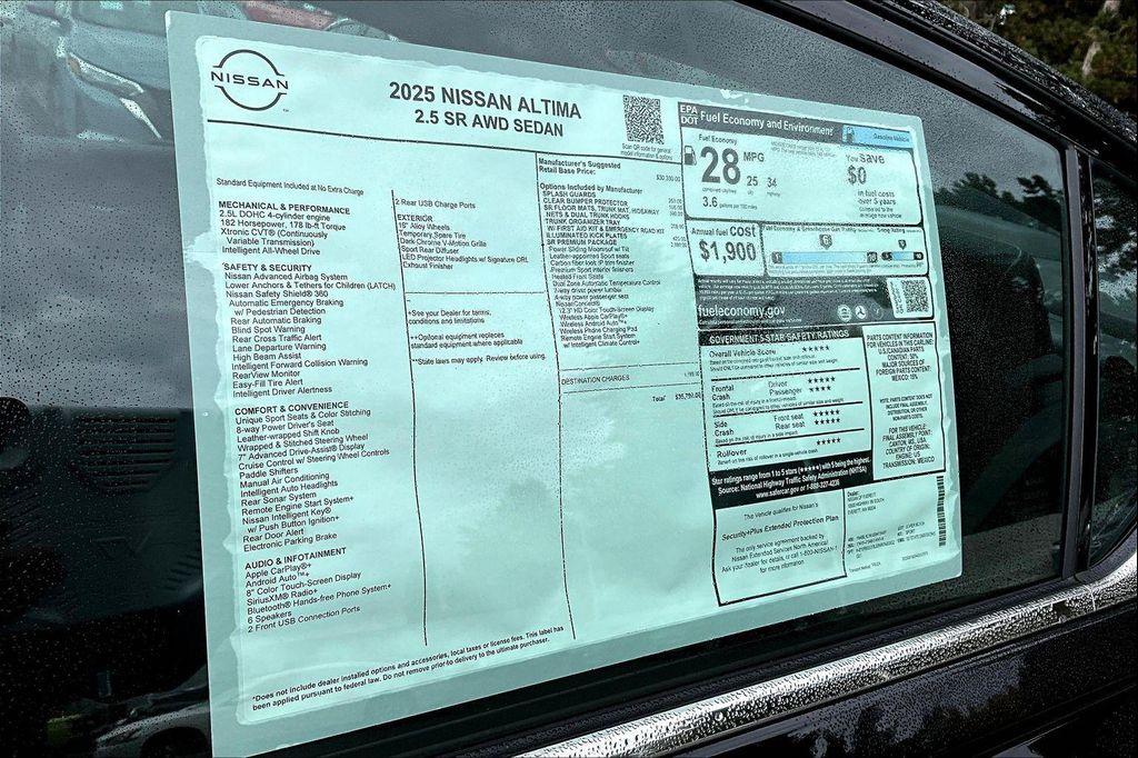 new 2025 Nissan Altima car, priced at $32,138