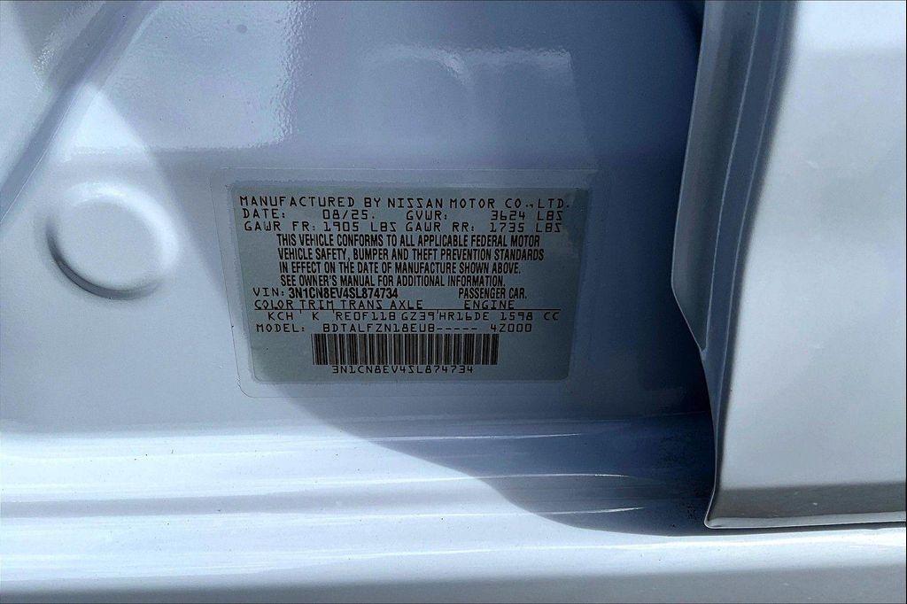 new 2025 Nissan Versa car, priced at $21,643