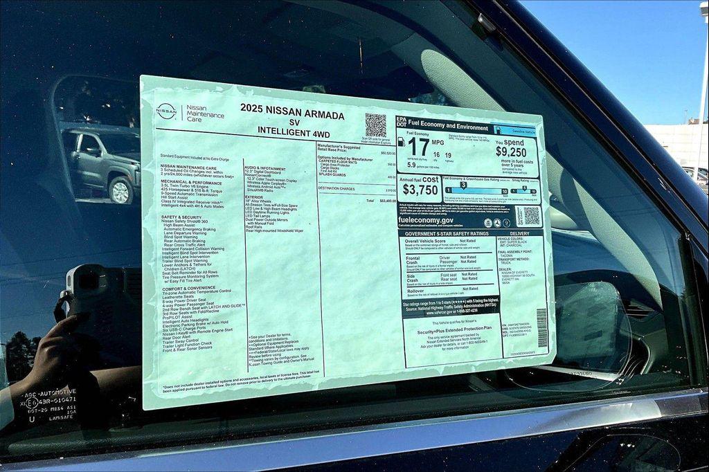 new 2025 Nissan Armada car, priced at $58,435