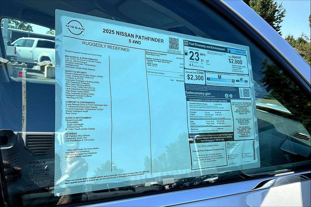 new 2025 Nissan Pathfinder car, priced at $36,976
