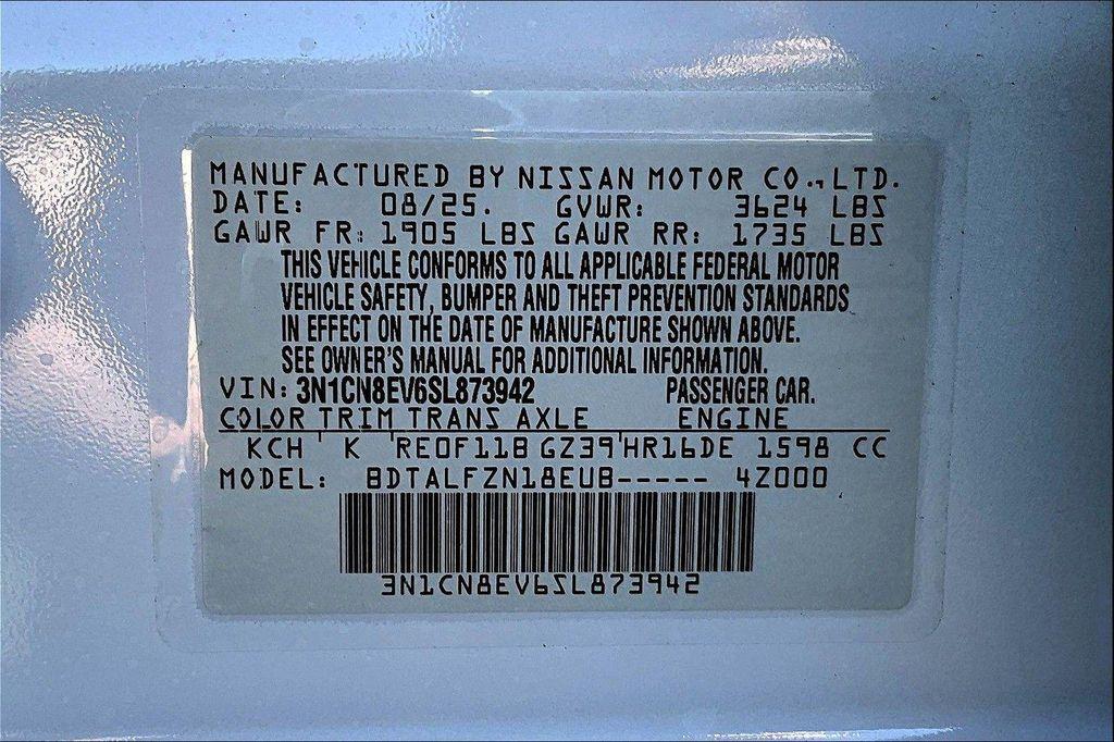 new 2025 Nissan Versa car, priced at $21,643