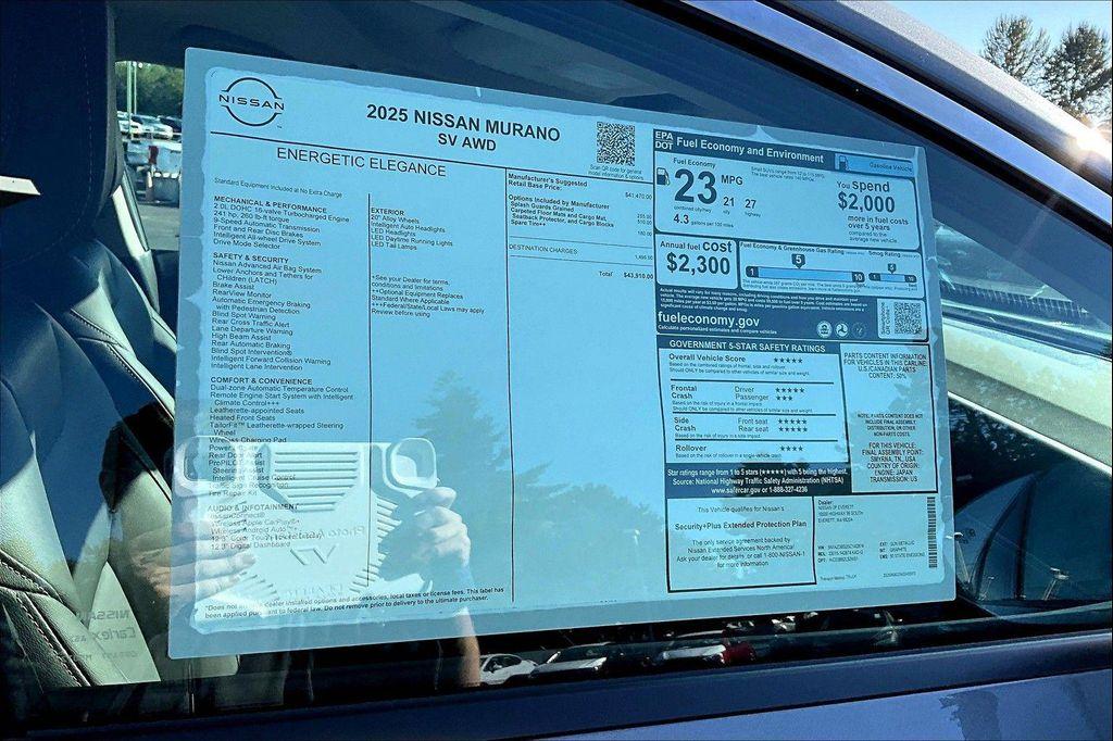 new 2025 Nissan Murano car, priced at $35,585