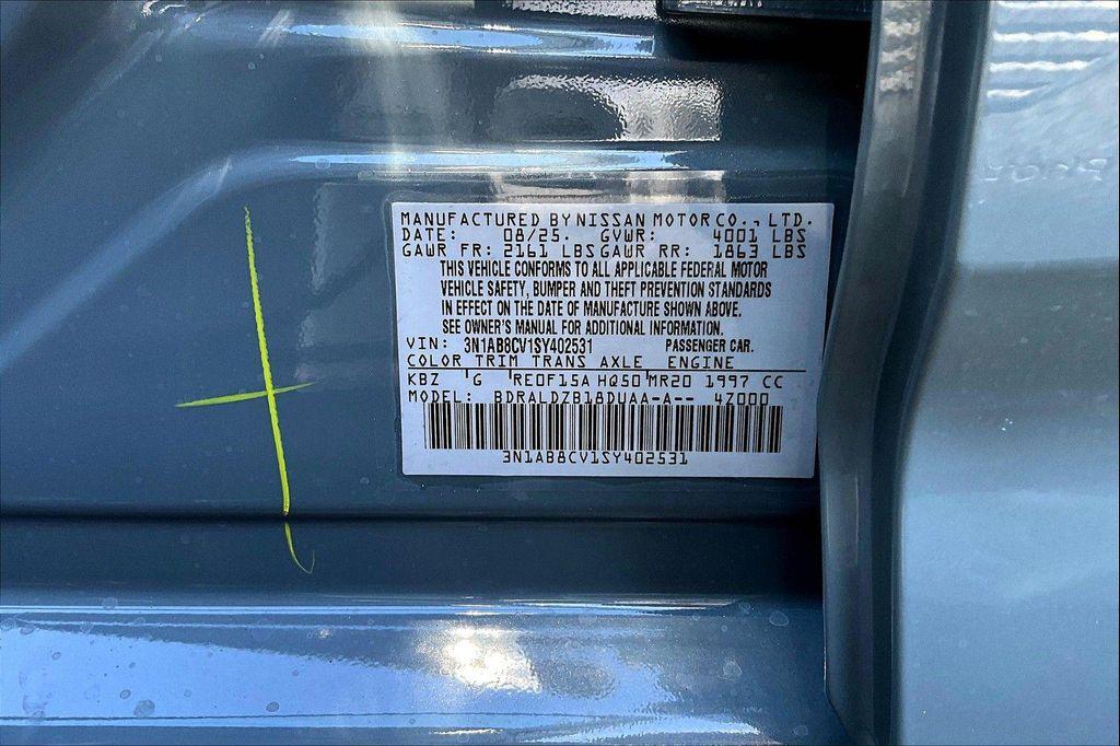 new 2025 Nissan Sentra car, priced at $23,218